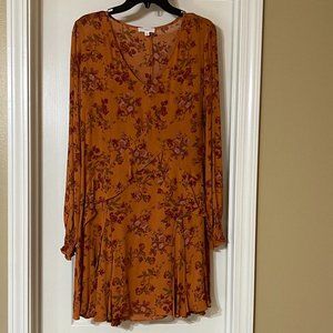 A loves A - long sleeve orange dress